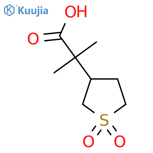 2-(1,1-dioxo-1lambda6-thiolan-3-yl)-2-methylpropanoic acid structure