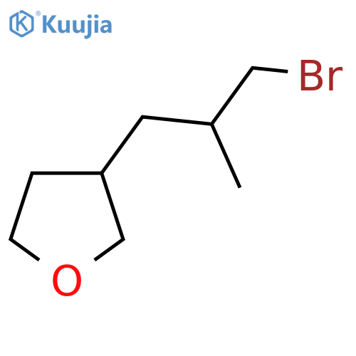 Furan, 3-(3-bromo-2-methylpropyl)tetrahydro- structure