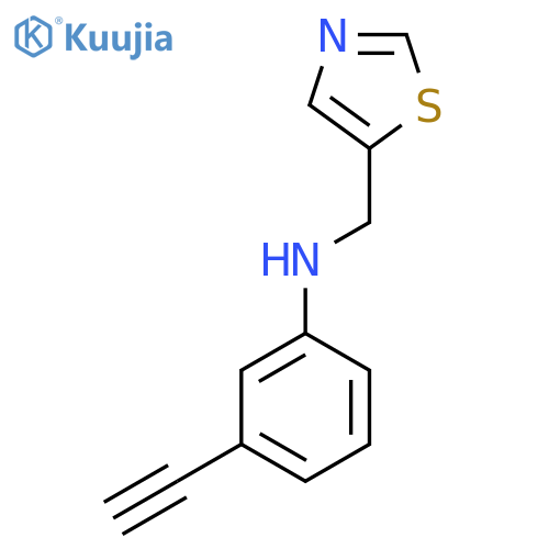 3-ethynyl-N-(1,3-thiazol-5-yl)methylaniline structure