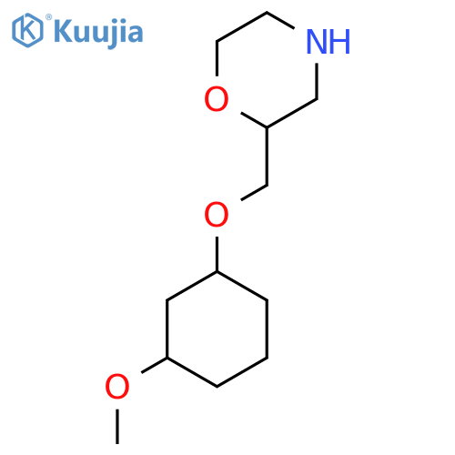 Morpholine, 2-[[(3-methoxycyclohexyl)oxy]methyl]- structure