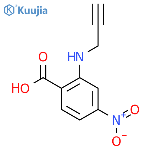 4-nitro-2-(prop-2-yn-1-yl)aminobenzoic acid structure