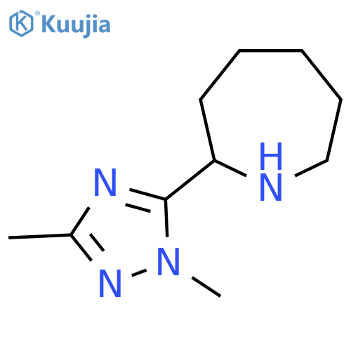 2-(dimethyl-1H-1,2,4-triazol-5-yl)azepane structure
