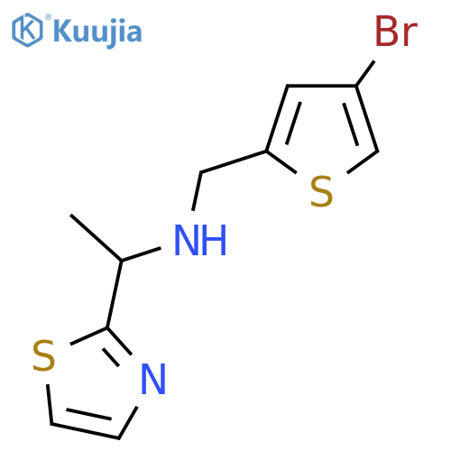 (4-bromothiophen-2-yl)methyl1-(1,3-thiazol-2-yl)ethylamine structure