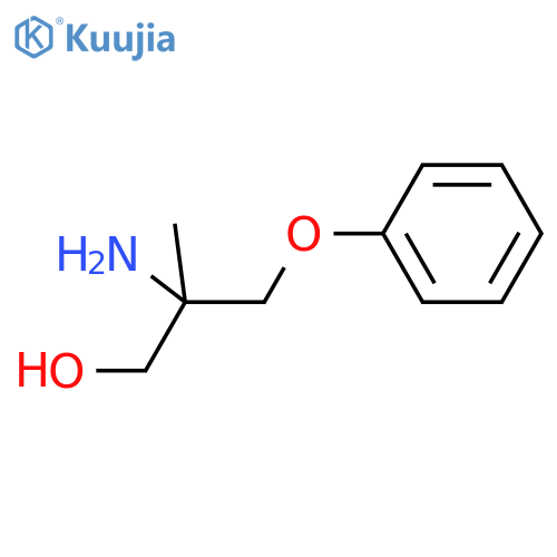 2-amino-2-methyl-3-phenoxypropan-1-ol structure