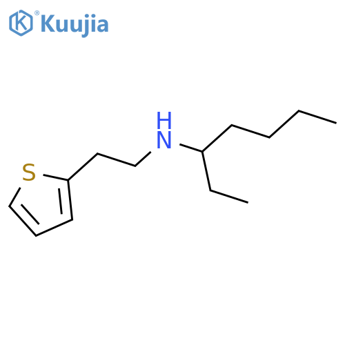 (heptan-3-yl)2-(thiophen-2-yl)ethylamine structure