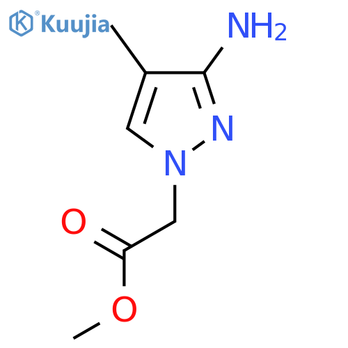 Methyl 2-(3-amino-4-methyl-1h-pyrazol-1-yl)acetate structure