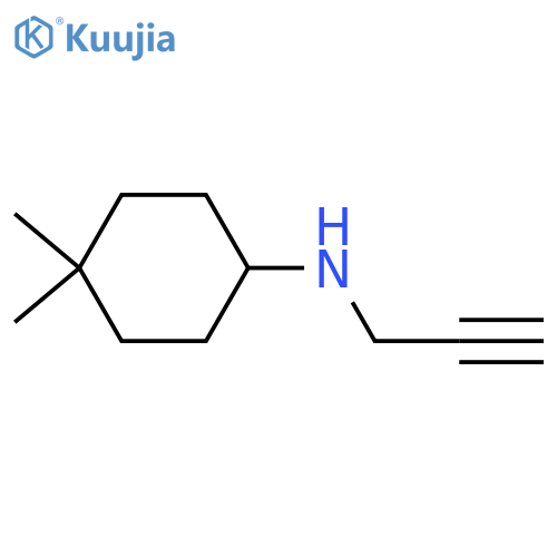Cyclohexanamine, 4,4-dimethyl-N-2-propyn-1-yl- structure