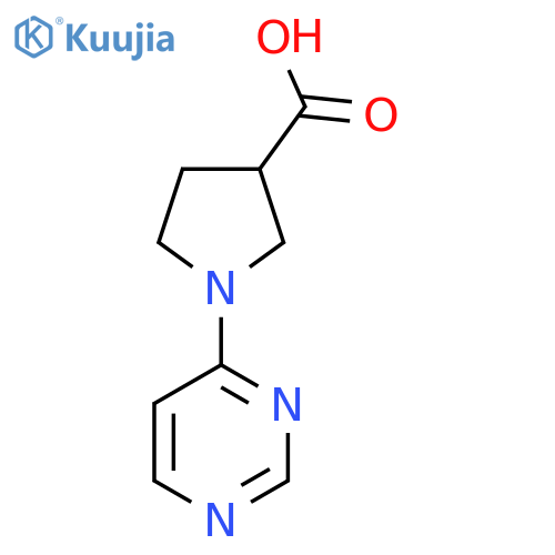 1-(Pyrimidin-4-yl)pyrrolidine-3-carboxylic acid structure
