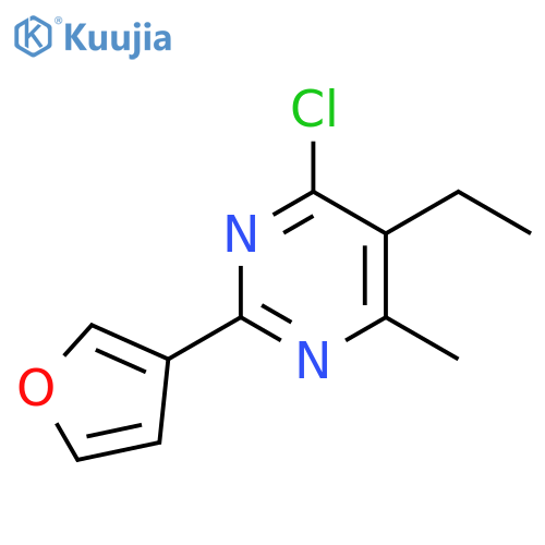 4-Chloro-5-ethyl-2-(furan-3-yl)-6-methylpyrimidine structure