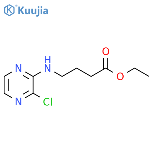 ethyl 4-[(3-chloropyrazin-2-yl)amino]butanoate structure