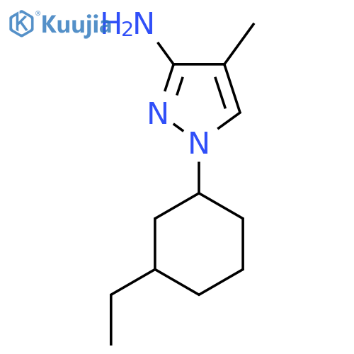 1-(3-ethylcyclohexyl)-4-methyl-1H-pyrazol-3-amine structure