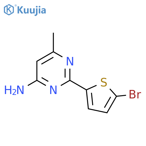 2-(5-Bromothiophen-2-yl)-6-methylpyrimidin-4-amine structure