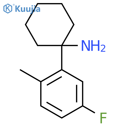 1-(5-fluoro-2-methylphenyl)cyclohexan-1-amine structure