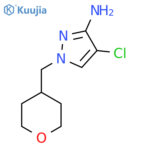 4-chloro-1-(oxan-4-yl)methyl-1H-pyrazol-3-amine structure