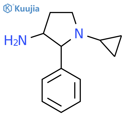 1-Cyclopropyl-2-phenylpyrrolidin-3-amine structure
