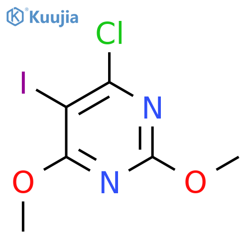 4-chloro-5-iodo-2,6-dimethoxypyrimidine structure