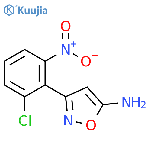 3-(2-chloro-6-nitrophenyl)-1,2-oxazol-5-amine structure