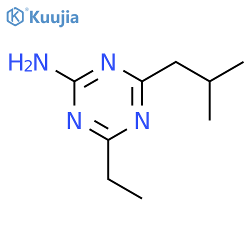 4-Ethyl-6-(2-methylpropyl)-1,3,5-triazin-2-amine structure