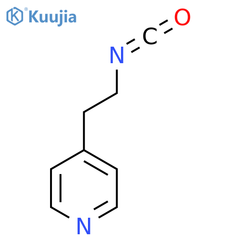4-(2-isocyanatoethyl)pyridine structure