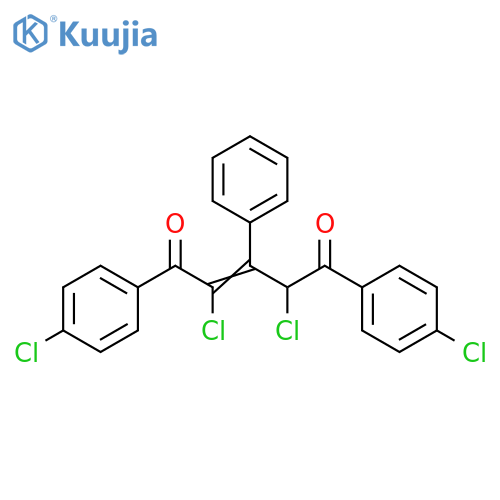 2-Pentene-1,5-dione, 2,4-dichloro-1,5-bis(4-chlorophenyl)-3-phenyl- structure
