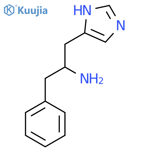 1-(1H-imidazol-5-yl)-3-phenylpropan-2-amine structure
