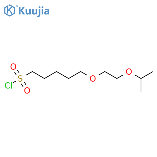 5-2-(propan-2-yloxy)ethoxypentane-1-sulfonyl chloride structure