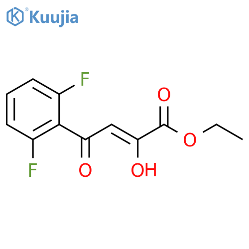 Ethyl 4-(2,6-Difluorophenyl)-2-Hydroxy-4-Oxobut-2-Enoate structure