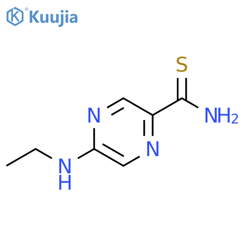 5-(ethylamino)pyrazine-2-carbothioamide structure