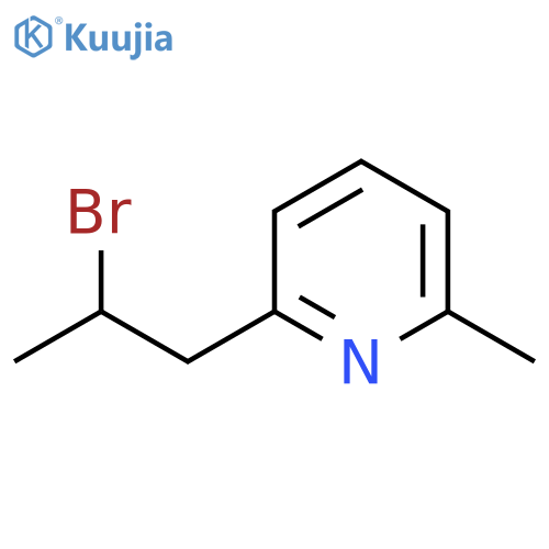 2-(2-bromopropyl)-6-methylpyridine structure