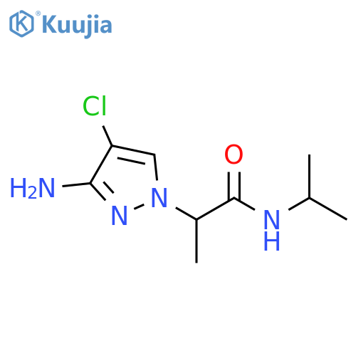 1H-Pyrazole-1-acetamide, 3-amino-4-chloro-α-methyl-N-(1-methylethyl)- structure