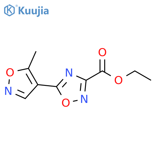 ethyl 5-(5-methyl-1,2-oxazol-4-yl)-1,2,4-oxadiazole-3-carboxylate structure