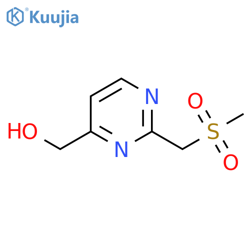 2-(methanesulfonylmethyl)pyrimidin-4-ylmethanol structure