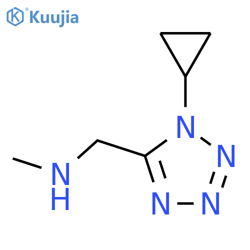 (1-cyclopropyl-1H-1,2,3,4-tetrazol-5-yl)methyl(methyl)amine structure