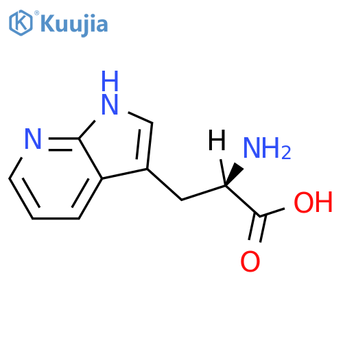 (2R)-2-amino-3-{1H-pyrrolo[2,3-b]pyridin-3-yl}propanoic acid structure