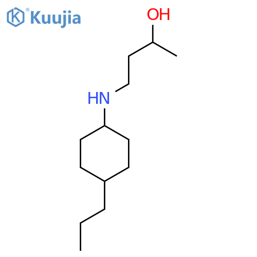 4-(4-propylcyclohexyl)aminobutan-2-ol structure