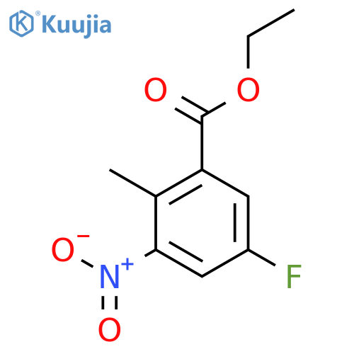 Ethyl 5-fluoro-2-methyl-3-nitrobenzoate structure