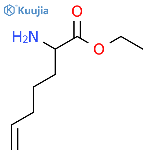 6-Heptenoic acid, 2-amino-, ethyl ester structure