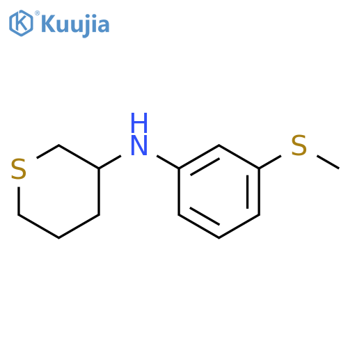 N-[3-(Methylsulfanyl)phenyl]thian-3-amine structure
