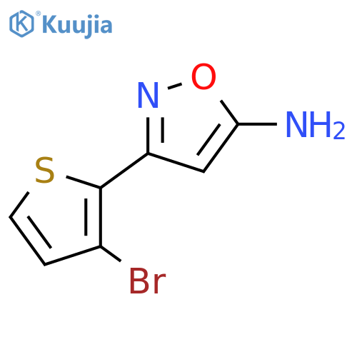 3-(3-bromothiophen-2-yl)-1,2-oxazol-5-amine structure