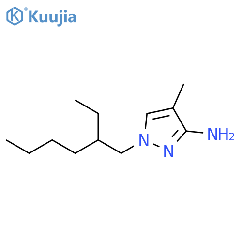 1H-Pyrazol-3-amine, 1-(2-ethylhexyl)-4-methyl- structure