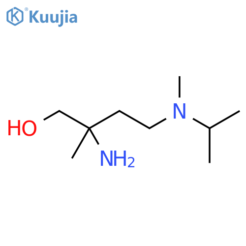 2-amino-2-methyl-4-methyl(propan-2-yl)aminobutan-1-ol structure