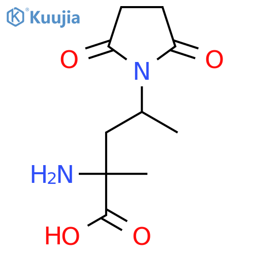2-amino-4-(2,5-dioxopyrrolidin-1-yl)-2-methylpentanoic acid structure