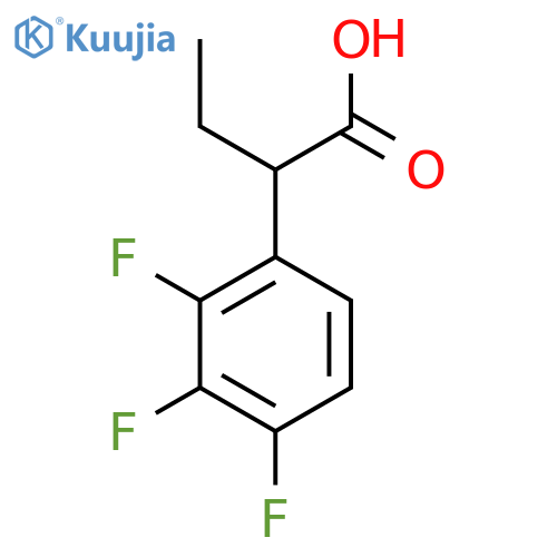 2-(2,3,4-trifluorophenyl)butanoic acid structure
