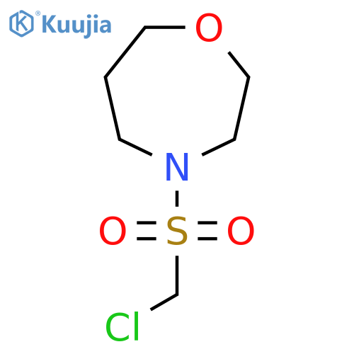 4-((Chloromethyl)sulfonyl)-1,4-oxazepane structure
