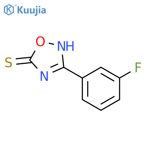 3-(3-fluorophenyl)-1,2,4-oxadiazole-5-thiol structure