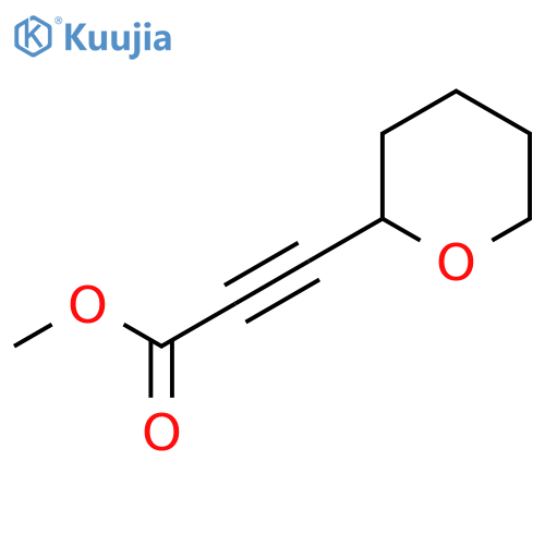 Methyl 3-(oxan-2-yl)prop-2-ynoate structure
