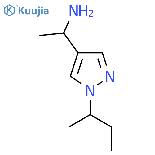 1-[1-(Butan-2-yl)-1H-pyrazol-4-yl]ethan-1-amine structure