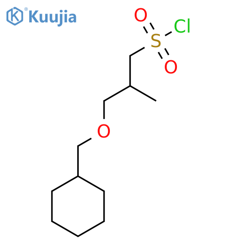 3-(cyclohexylmethoxy)-2-methylpropane-1-sulfonyl chloride structure