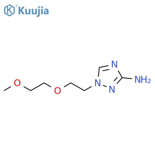 1-2-(2-methoxyethoxy)ethyl-1H-1,2,4-triazol-3-amine structure
