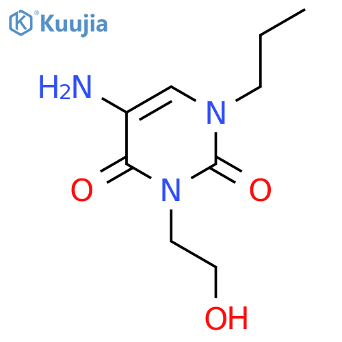 5-Amino-3-(2-hydroxyethyl)-1-propyl-1,2,3,4-tetrahydropyrimidine-2,4-dione structure